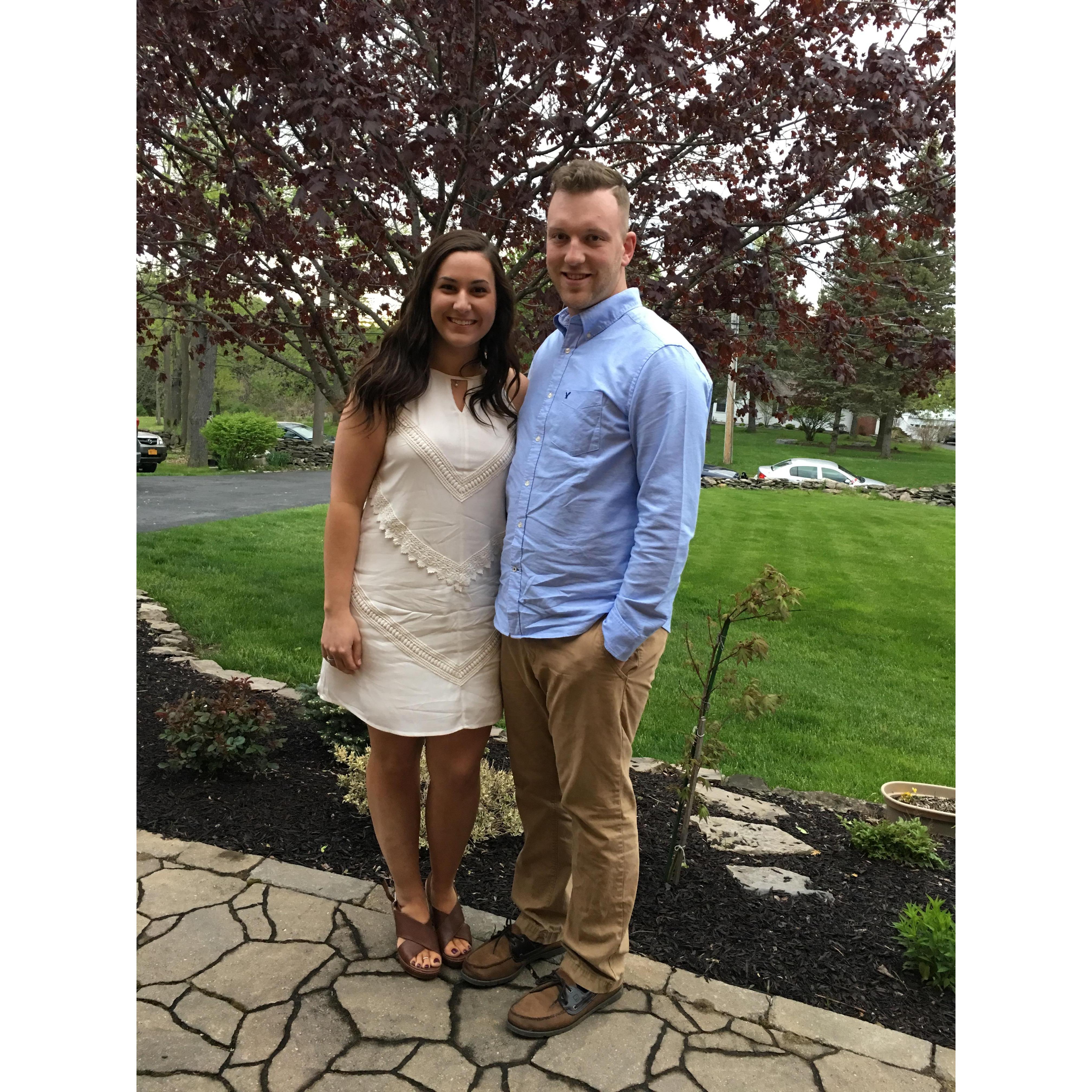 Carey's graduation from SUNY Oswego's school psychology master's program