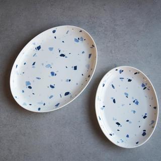 Terrazzo Azzurro Oval Platter