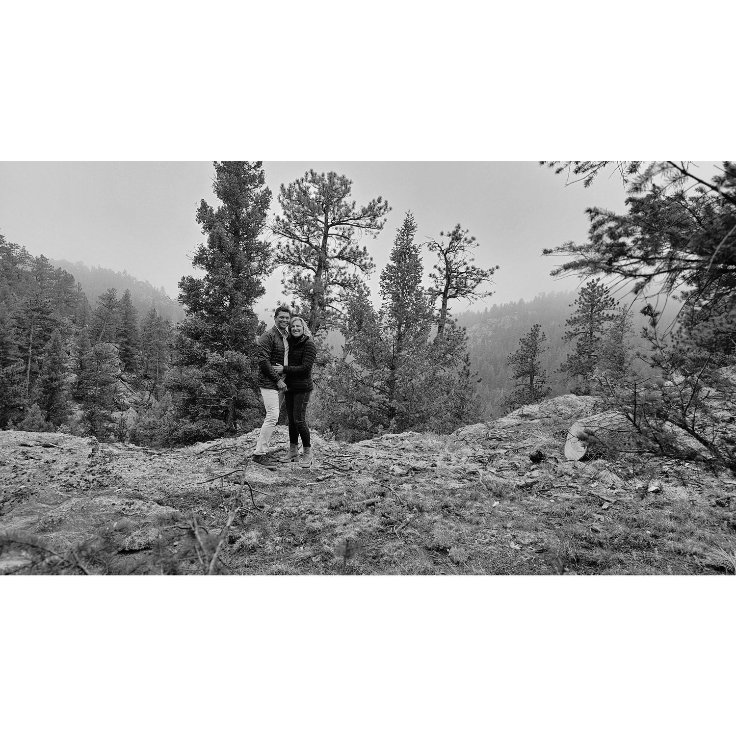Evergreen, CO - right before David proposed!