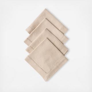 Heirloom Linen Cocktail Napkin, Set of 4