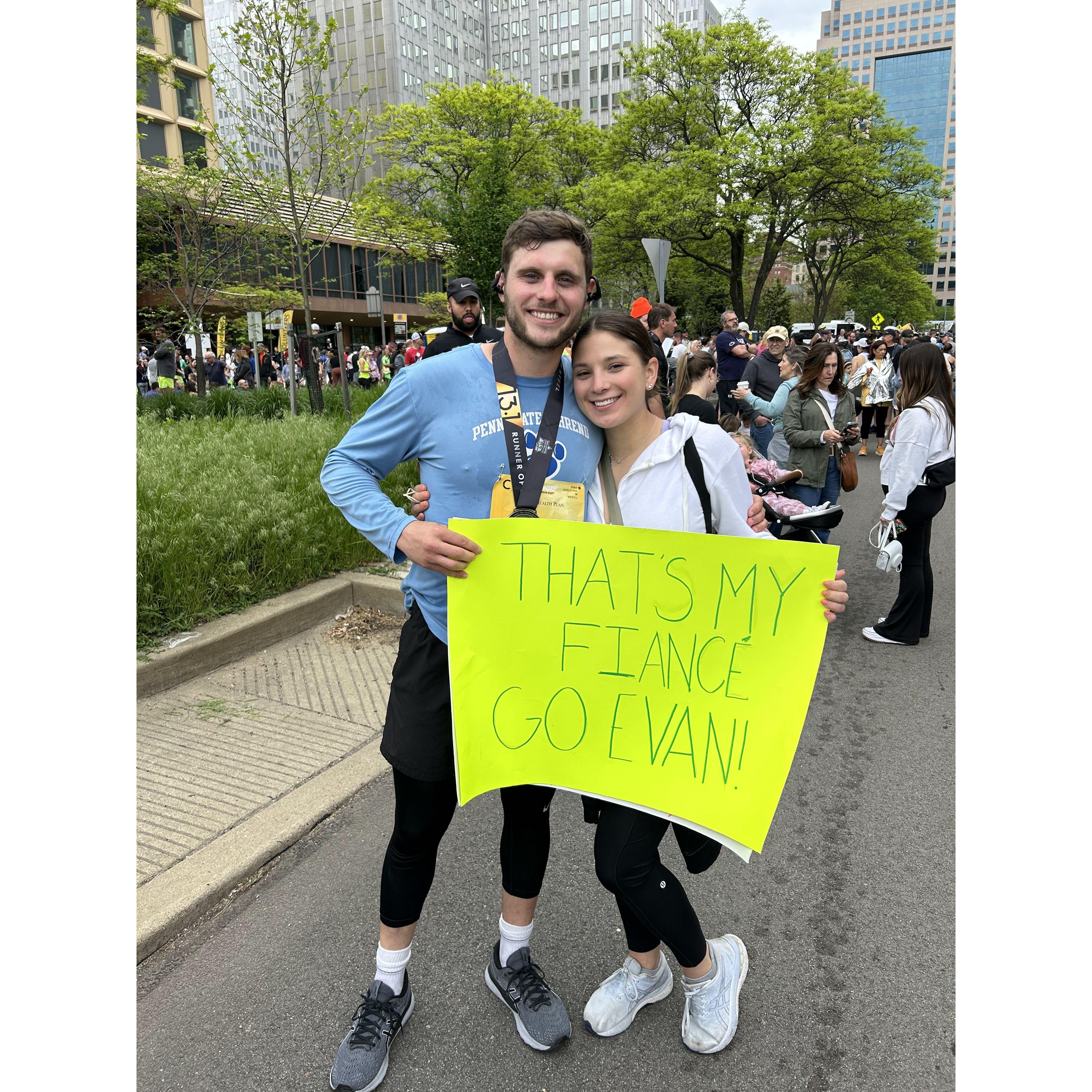 Year 5 - Evan's completes 2nd half marathon!