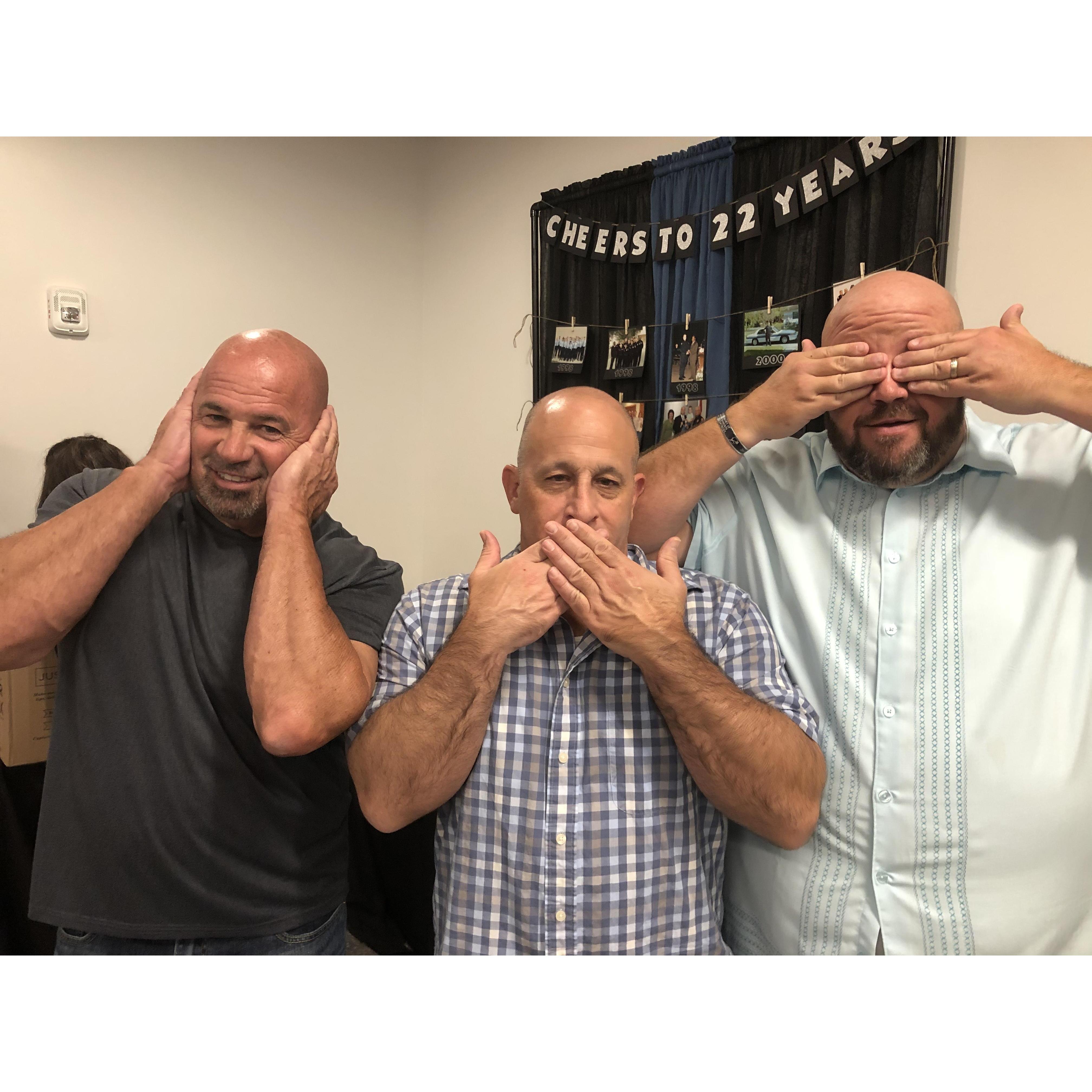 Groomsmen Jeff’s retirement party!