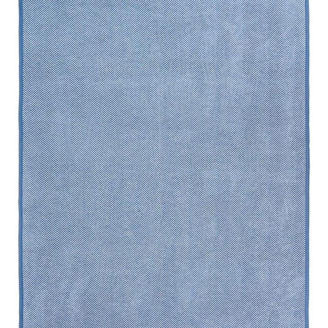 Chappy Wrap | Harborview Herringbone Light Blue Blanket