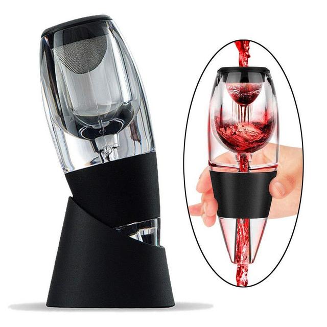 ZORTUNG Wine Aerator Decanter Pourer Spout Set With Filters for Purifier Stand Travel Bag Diffuser Air Aerating Strainer for Red and White Wine Christmas Ideas for Wine Lover Gifts