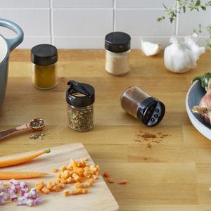 Glass Spice Jars - 4 Count