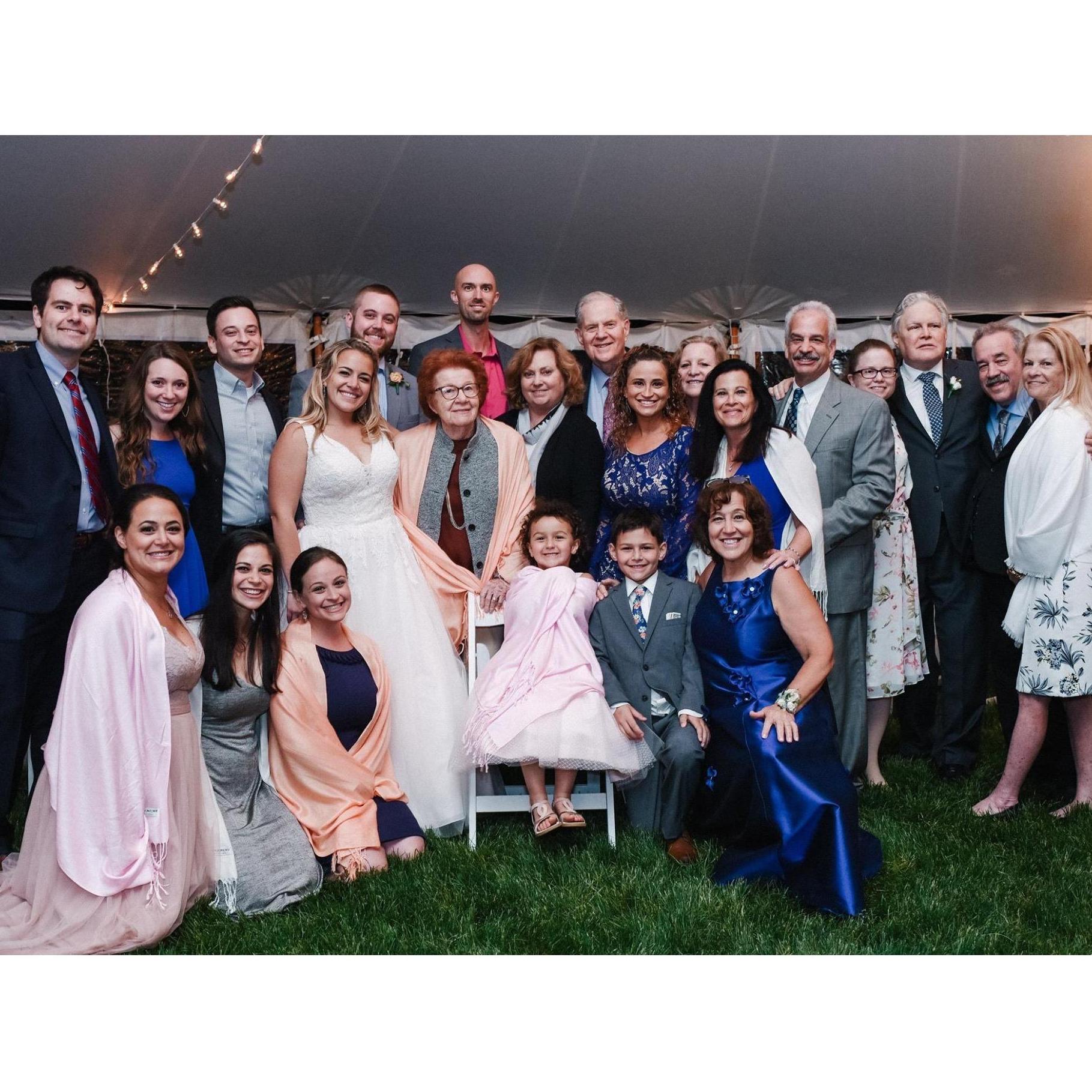 Patrick meets Kim's family. Boston, MA. June 2019.