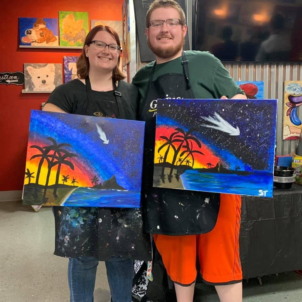 Our first painting with a twist