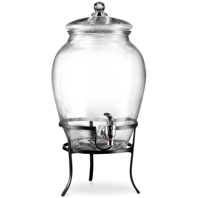 Jay Imports 338-Oz. Beverage Dispenser with Metal Rack
