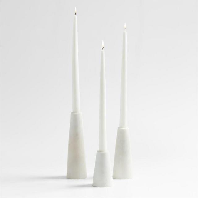 Marble Taper Candle Holders