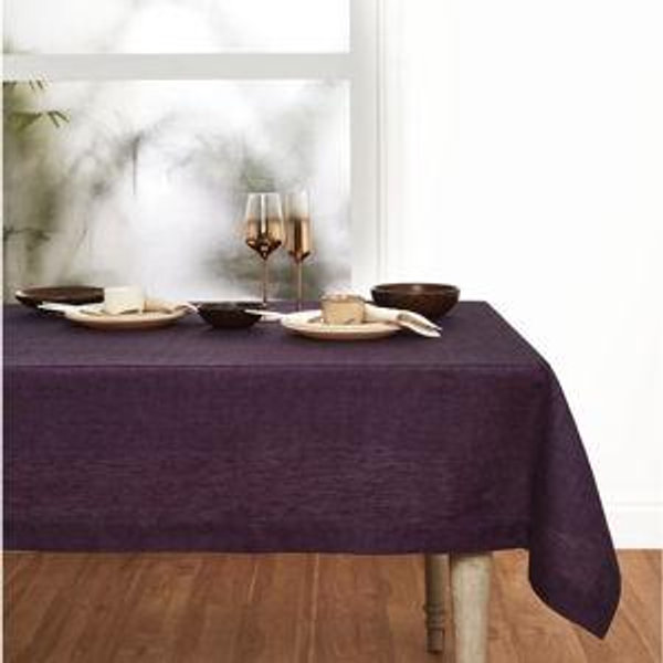 Athena Rectangular Tablecloth | Size: 60 x 90 | Color: Grape
