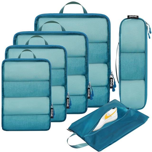 BAGAIL 4 Set/5 Set/6 Set Compression Packing Cubes Travel Accessories Expandable Packing Organizers