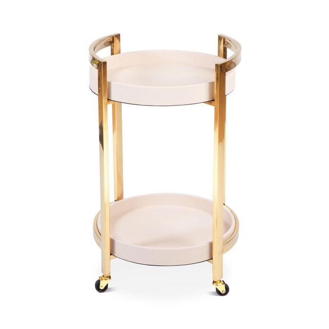 8 Oak Lane Round Bar Cart
