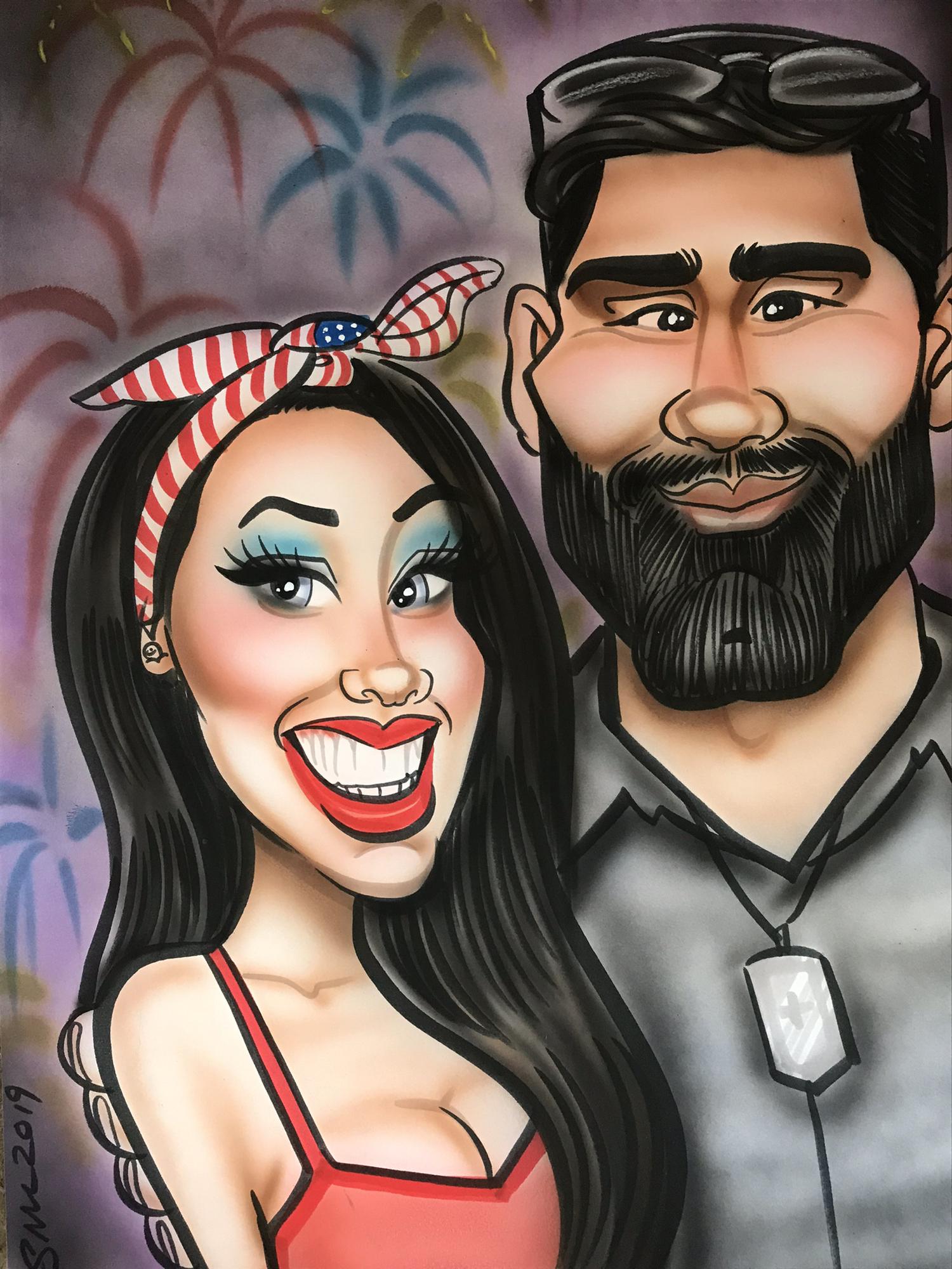 4th of July caricature