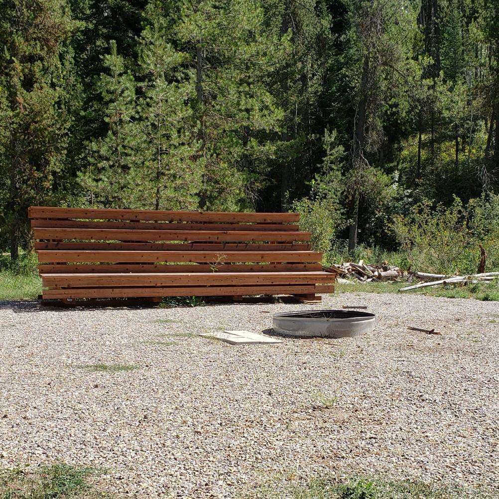 Small Fire Pit by large camp