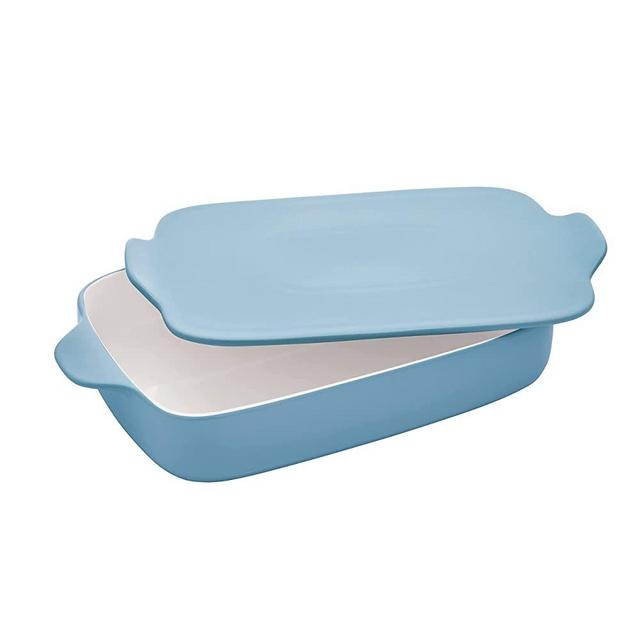 KitchenAid Loaf Pan Vitrified Stoneware, 5in 9in 2.25in, Blue Velvet