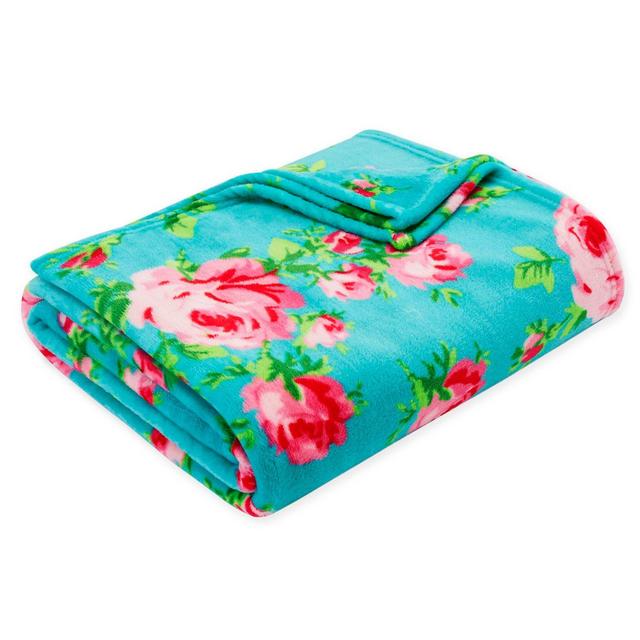 Betsey Johnson® Bouquet Day Plush Throw