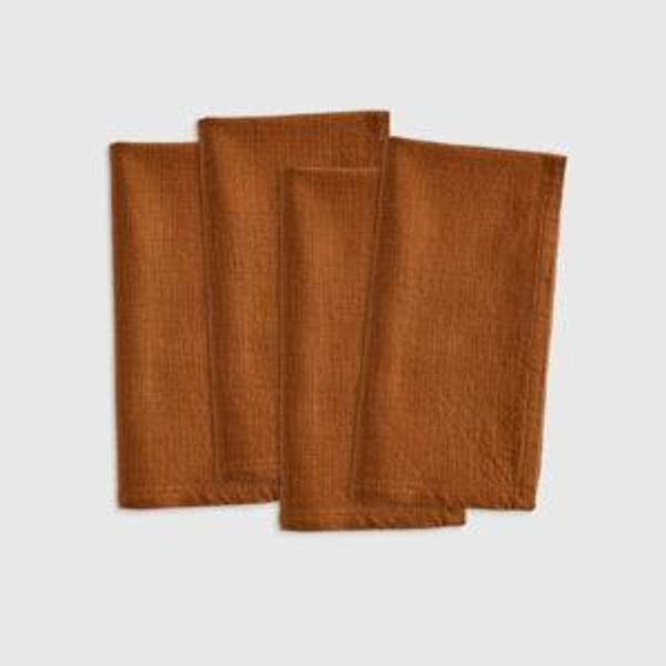 Organic Cotton Napkins - Terracotta