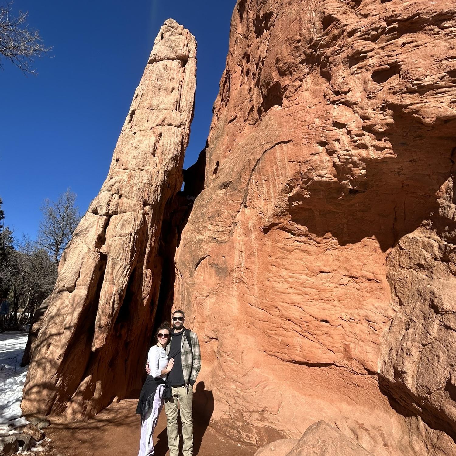 Hiking Garden of the Gods with Alonso in Colorado Springs, CO (January 2024)