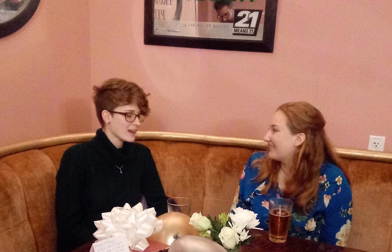 Bonnie and Lucy having a moment - when Portland and Austin friends collide!