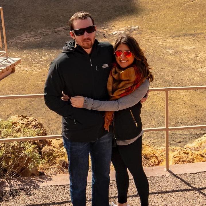 Trip to Arizona!  Ross LOVED taking pictures by the giant meteor crater.