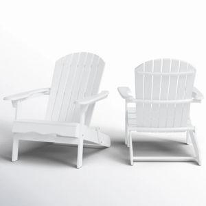 Beachcrest Home Woking Solid Wood Folding Adirondack Chair Set