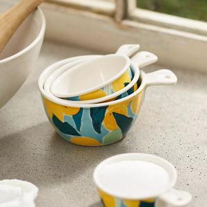 Citrus Grove Stoneware Measuring Cups