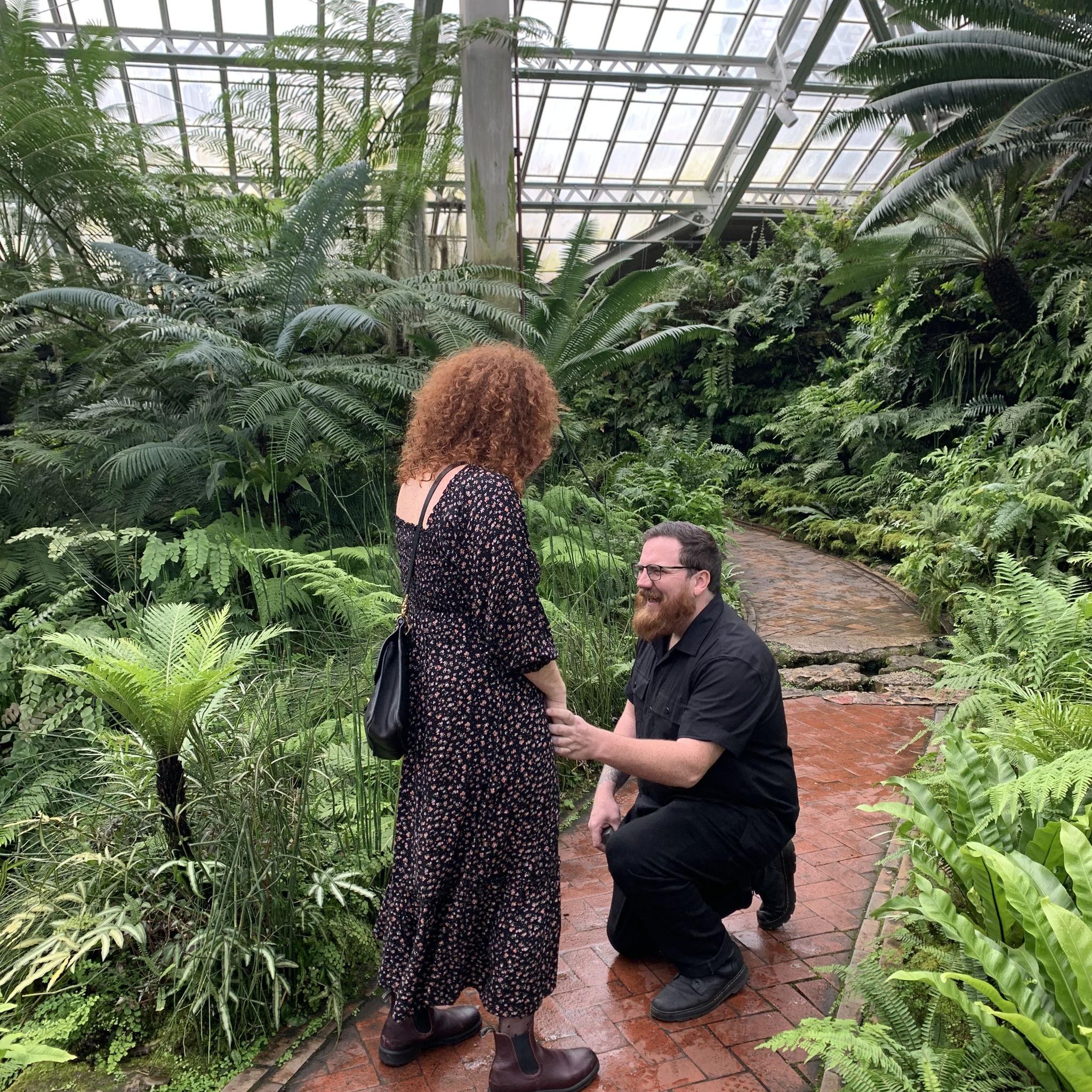 March 2024 We got engaged at Garfield Park Conservatory!