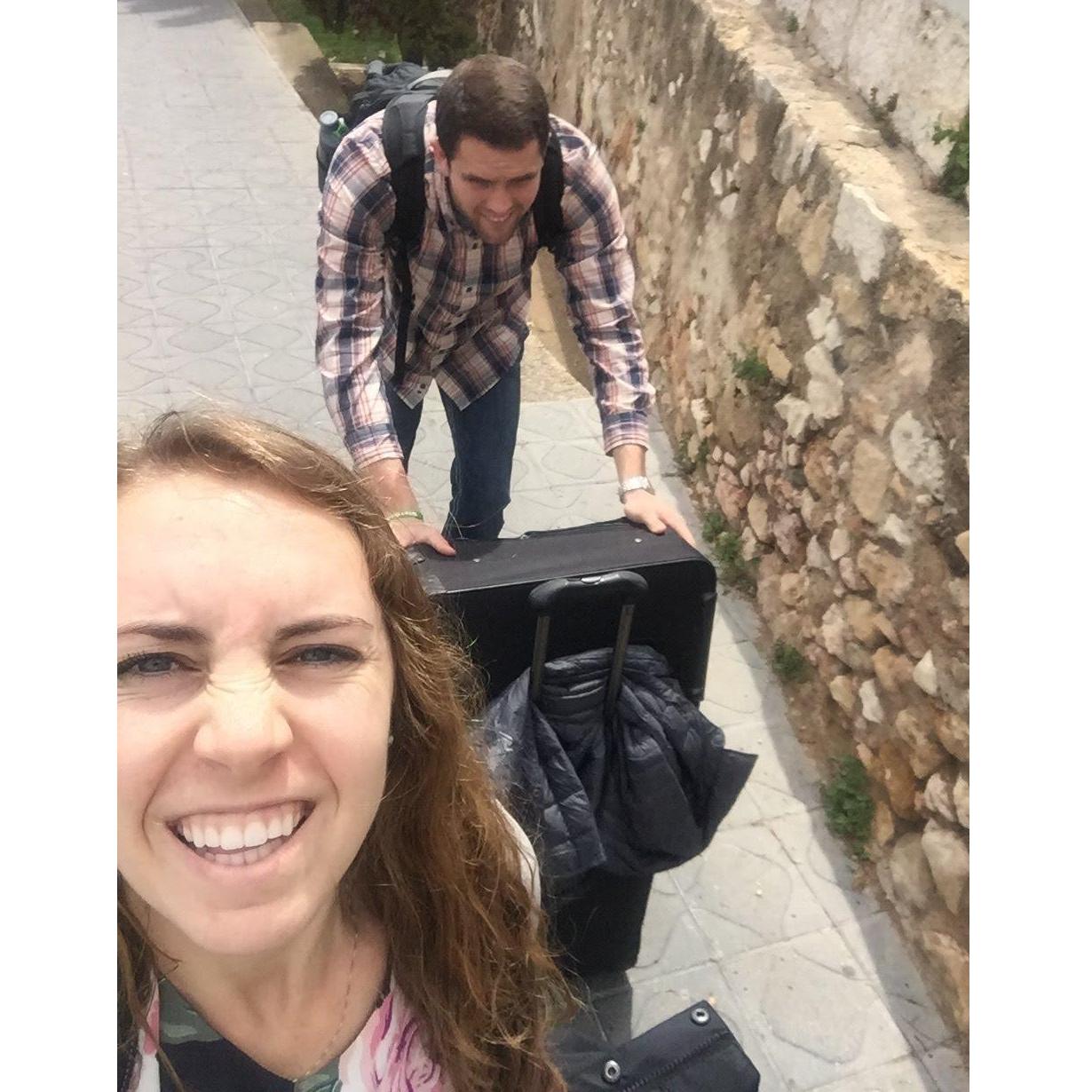 Tim = personal luggage carrier (ask him for the full story)
