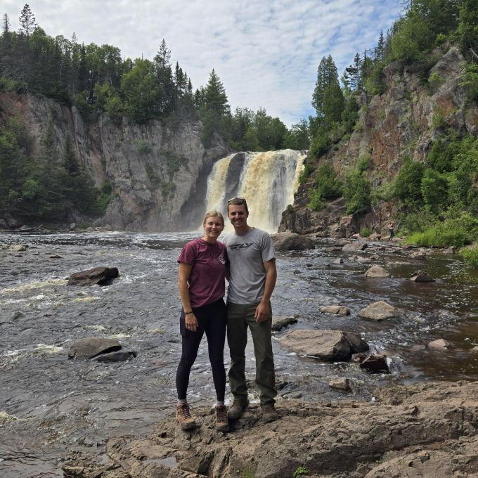Adventuring together :) One of our favorite trips to Tettegouche State Park!