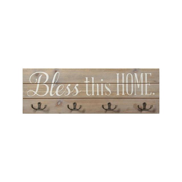 Stratton Home Decor Bless this Home Wood Hooks