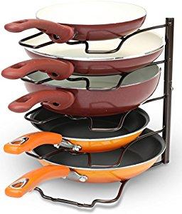 Deco Brothers Pan Organizer Rack, Bronze