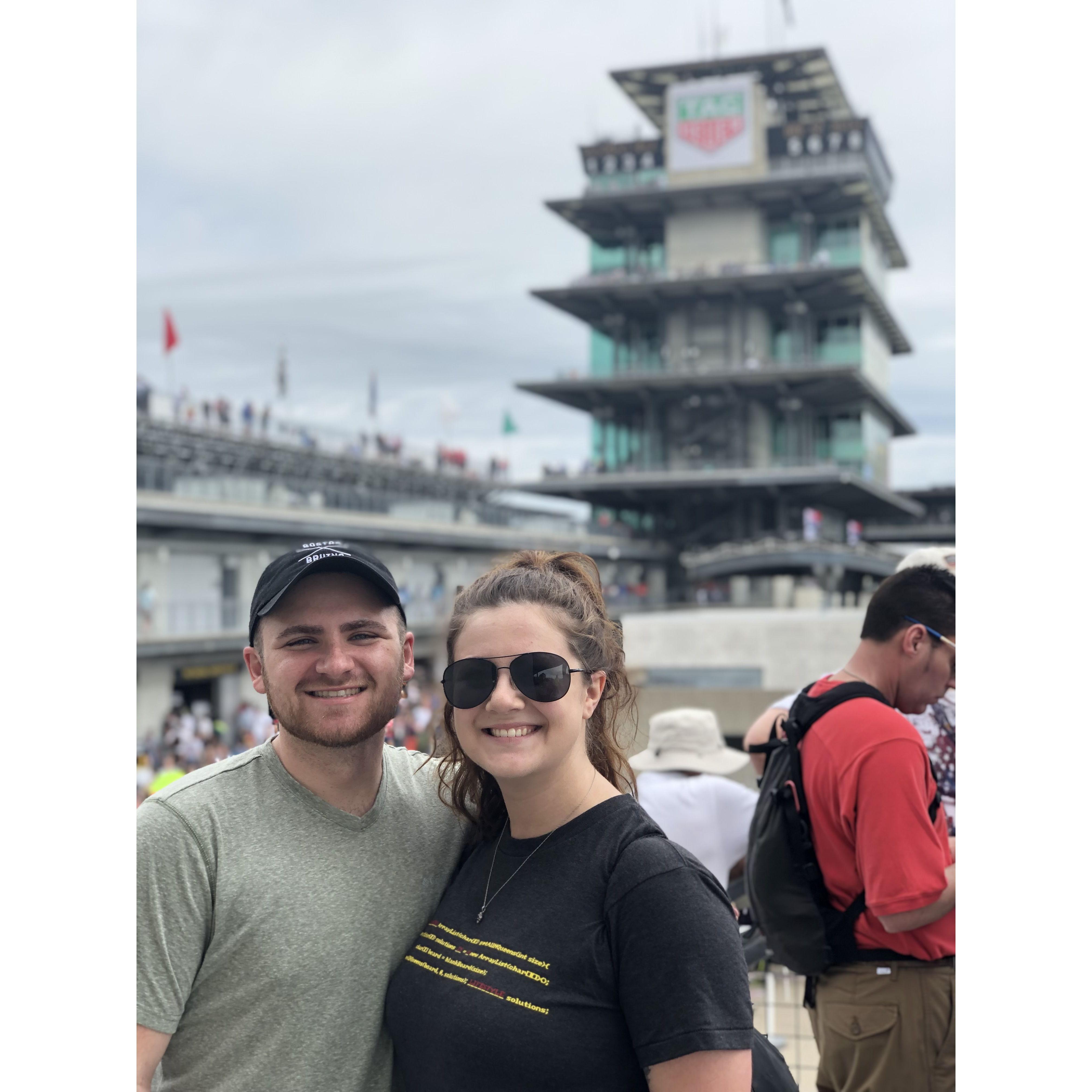 May 2019: Darth's first Indy 500 with the Clarks!