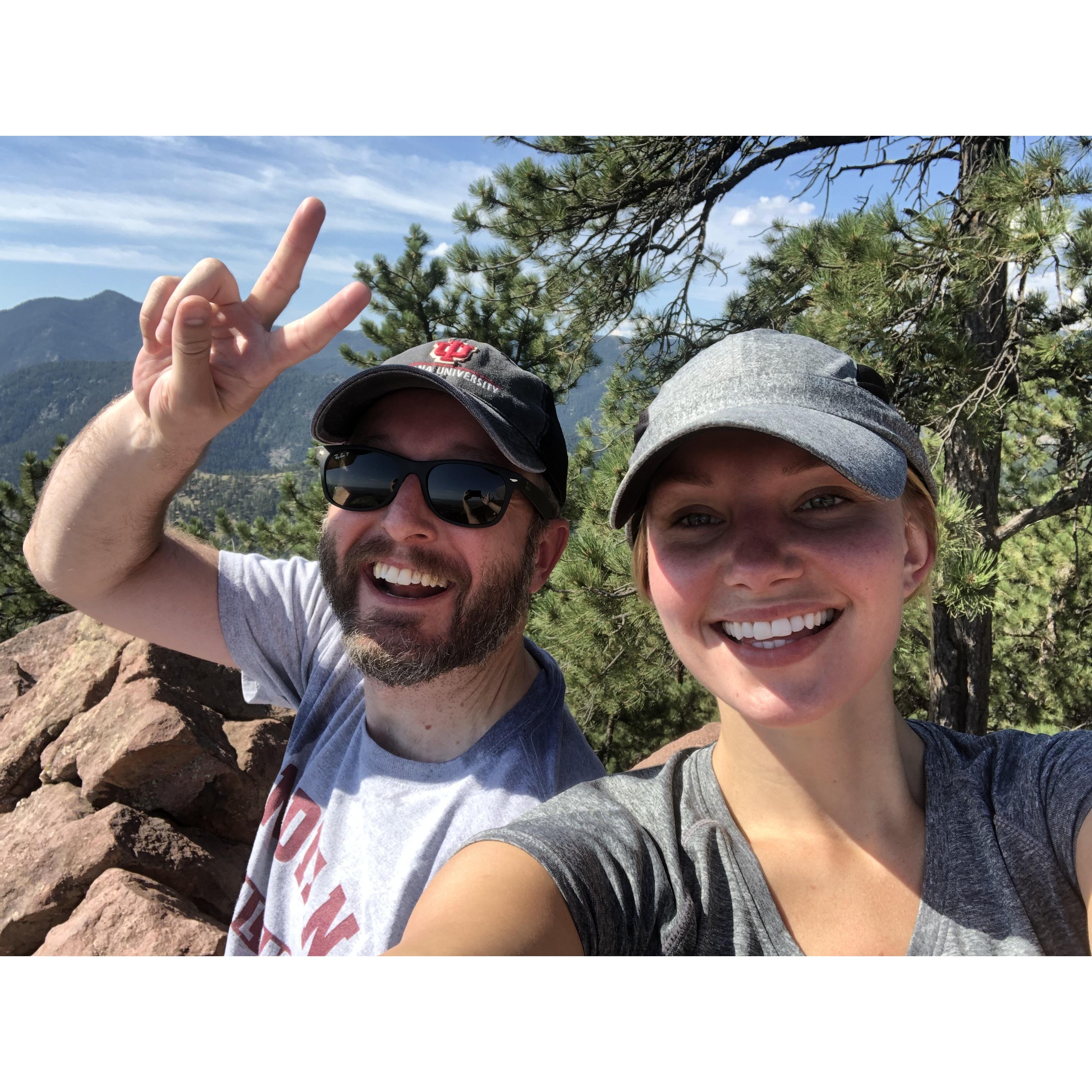 Hiking the flatirons in Boulder!