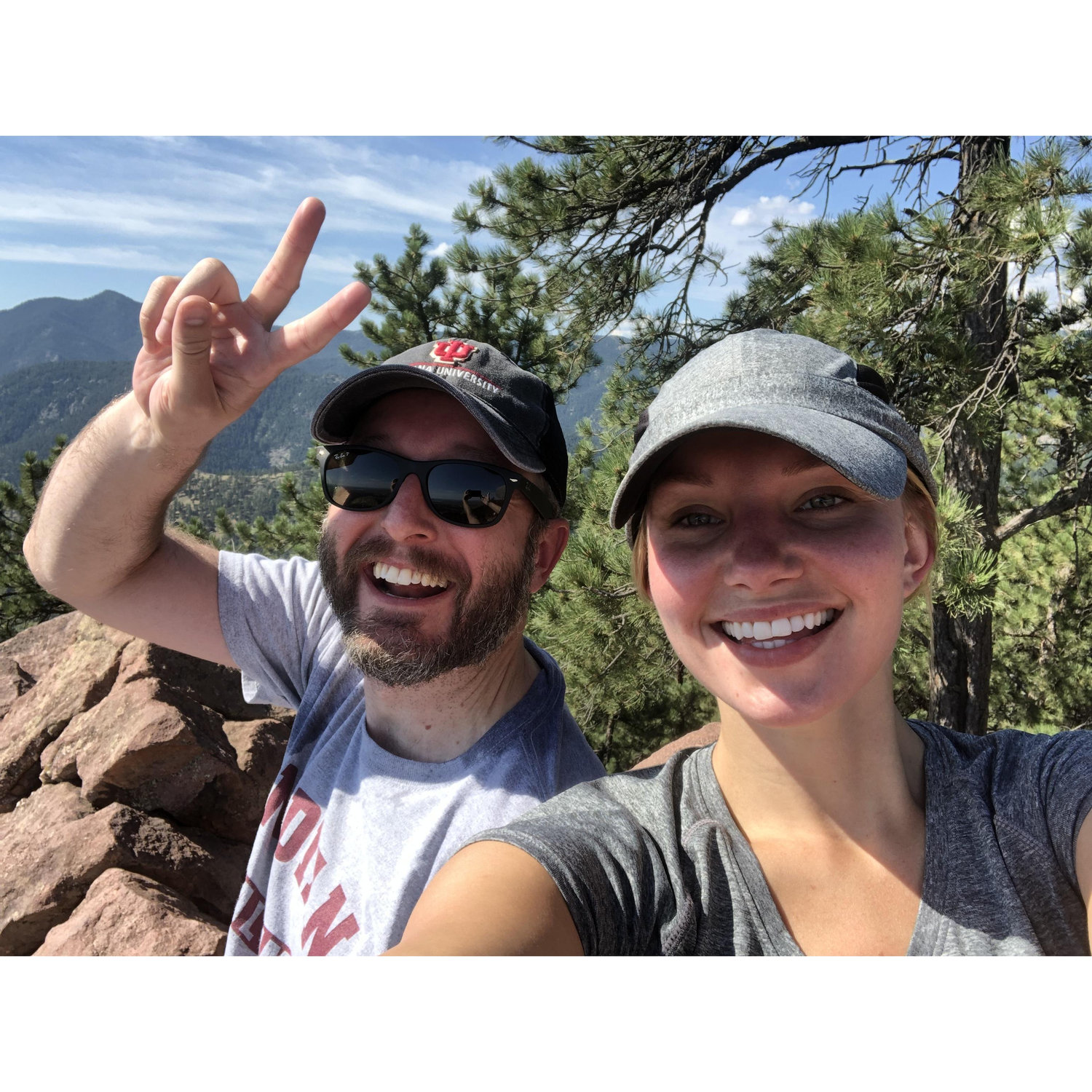 Hiking the flatirons in Boulder!