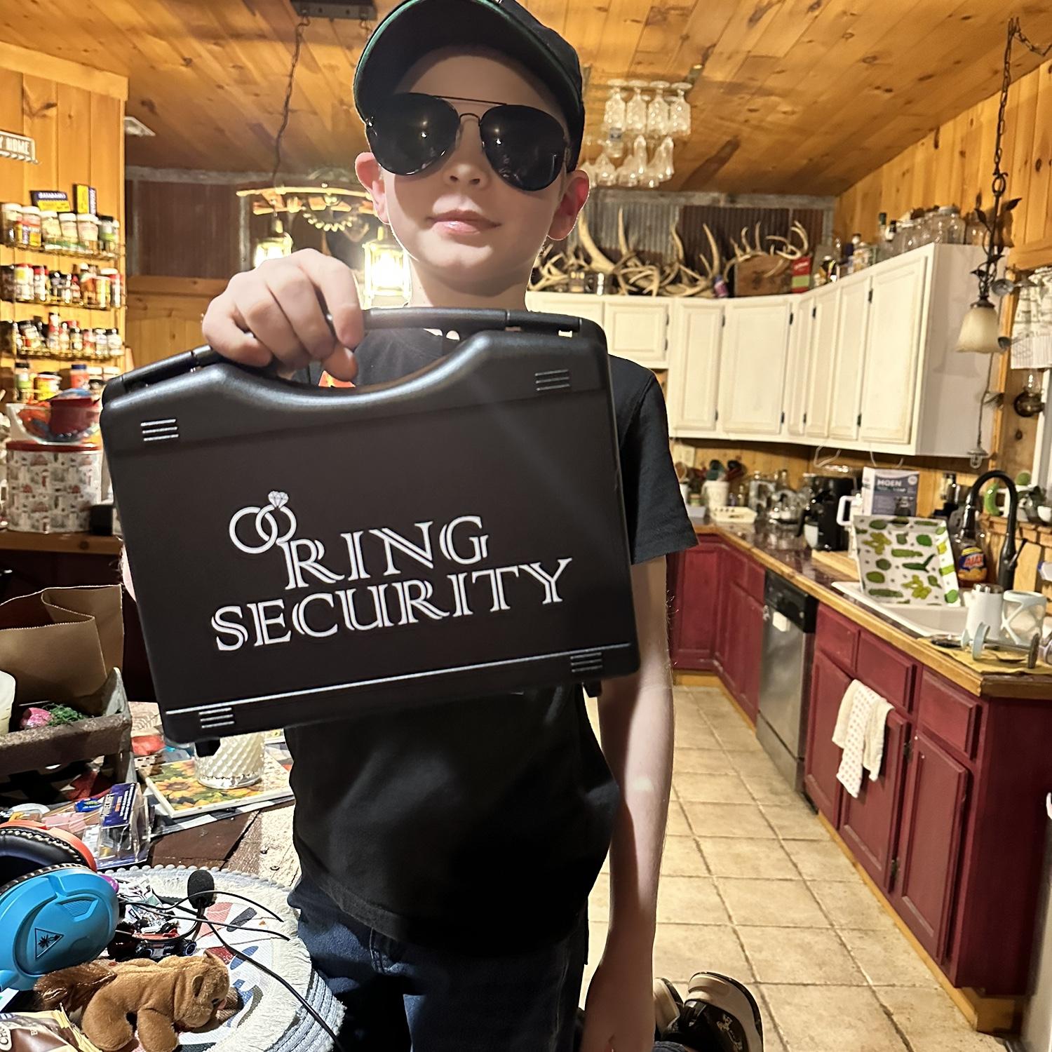Mr. Bo is going to be the ring security at our wedding!