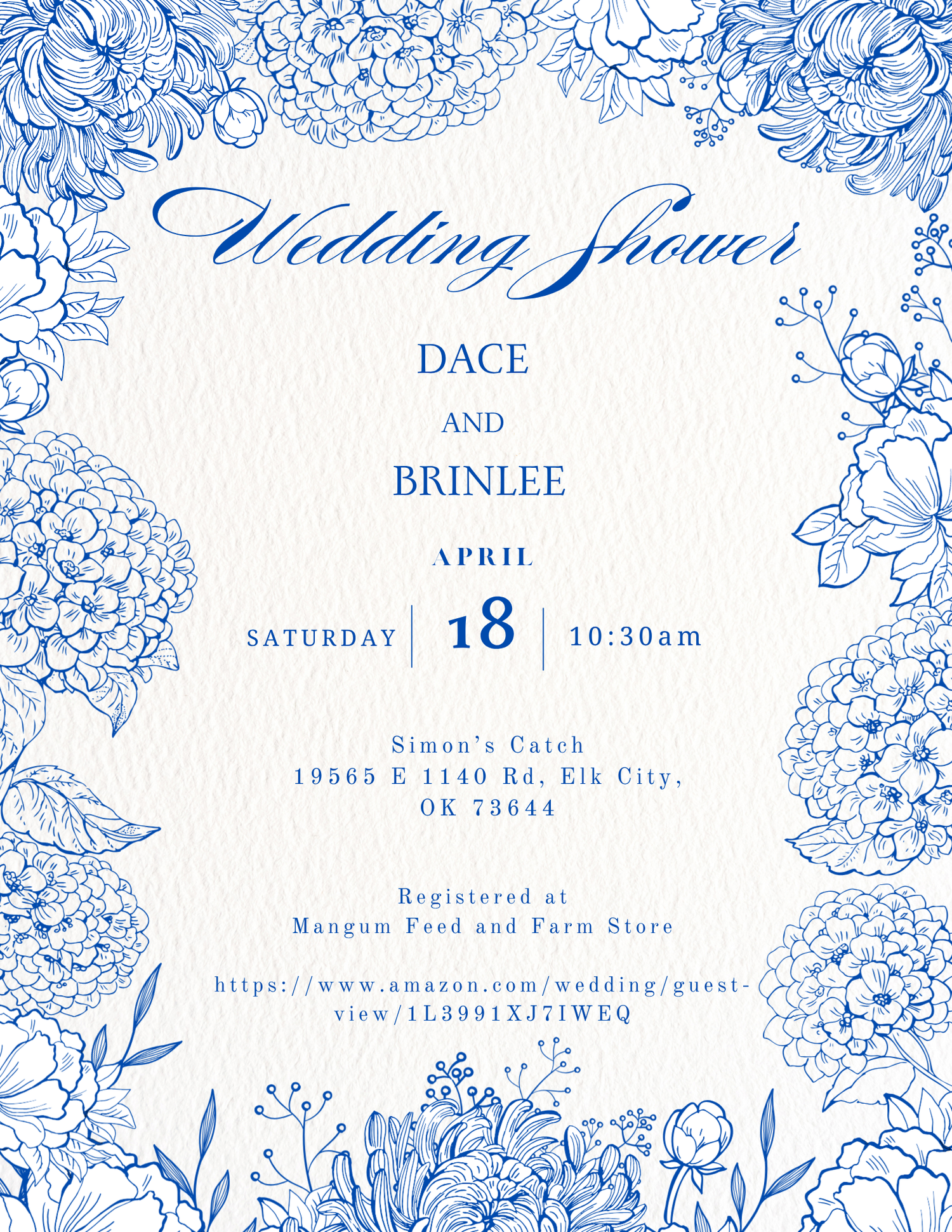 The Wedding Website of Brinlee Willamson and Dacen Drake
