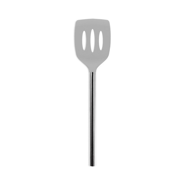 Tovolo Silicone Slotted Turner with Stainless Steel Handle