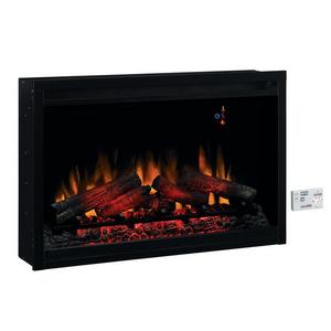 ClassicFlame 36-in Black Electric Fireplace Insert