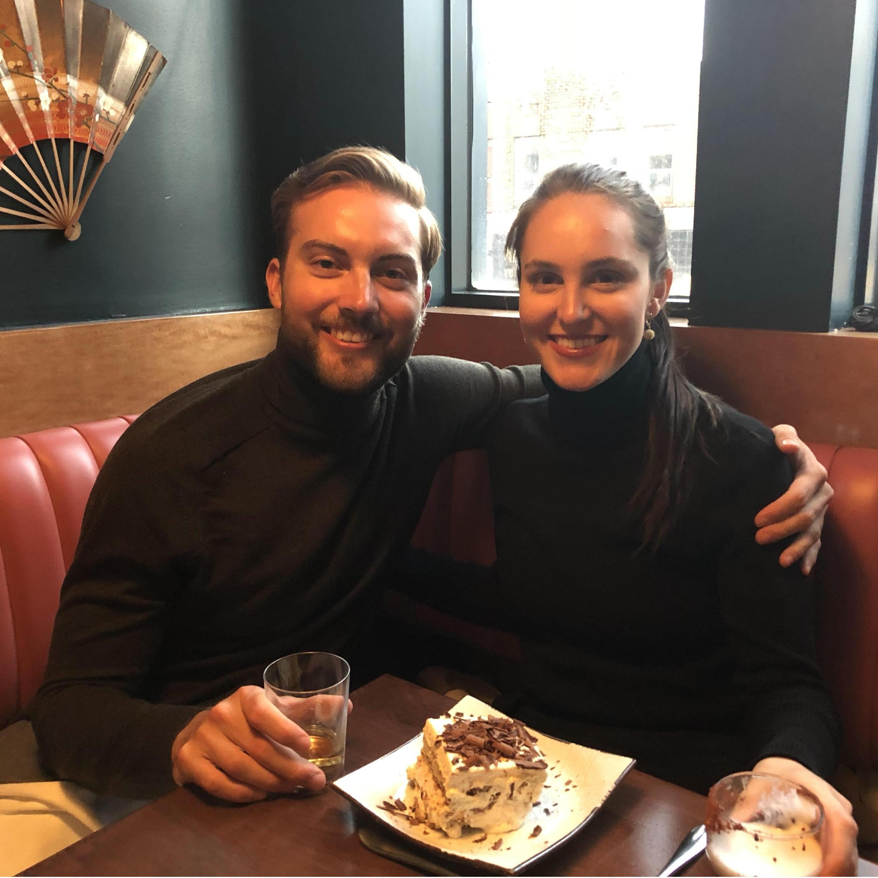 Team Turtleneck at our favorite restaurant during our vacation to Vancouver (Kissa Tanto)