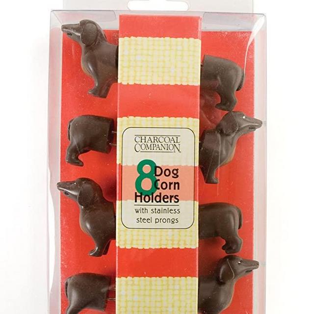 Charcoal Companion Dog Corn Holders (8 Pieces) - Perfect Gift For Dachshund Lovers - CC5009.