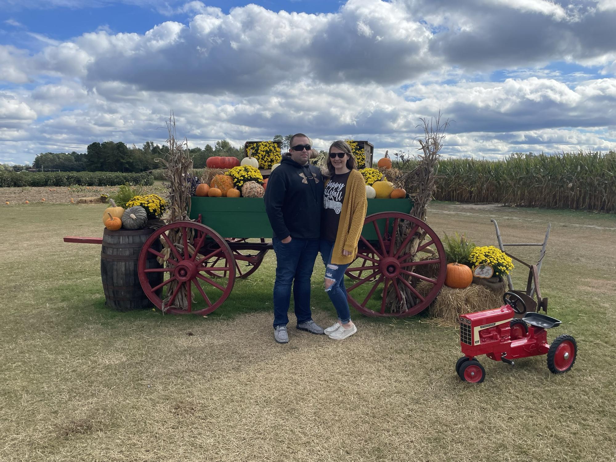 Our first corn maze together