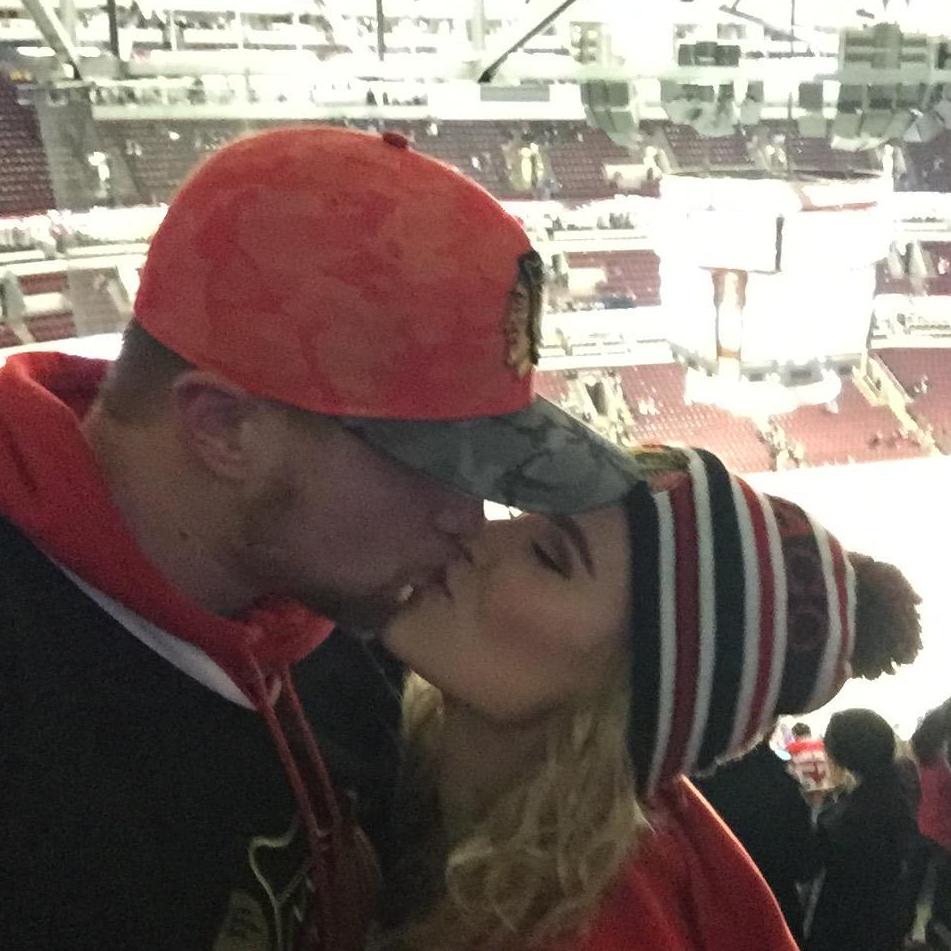 Our first Blackhawks game - 2016