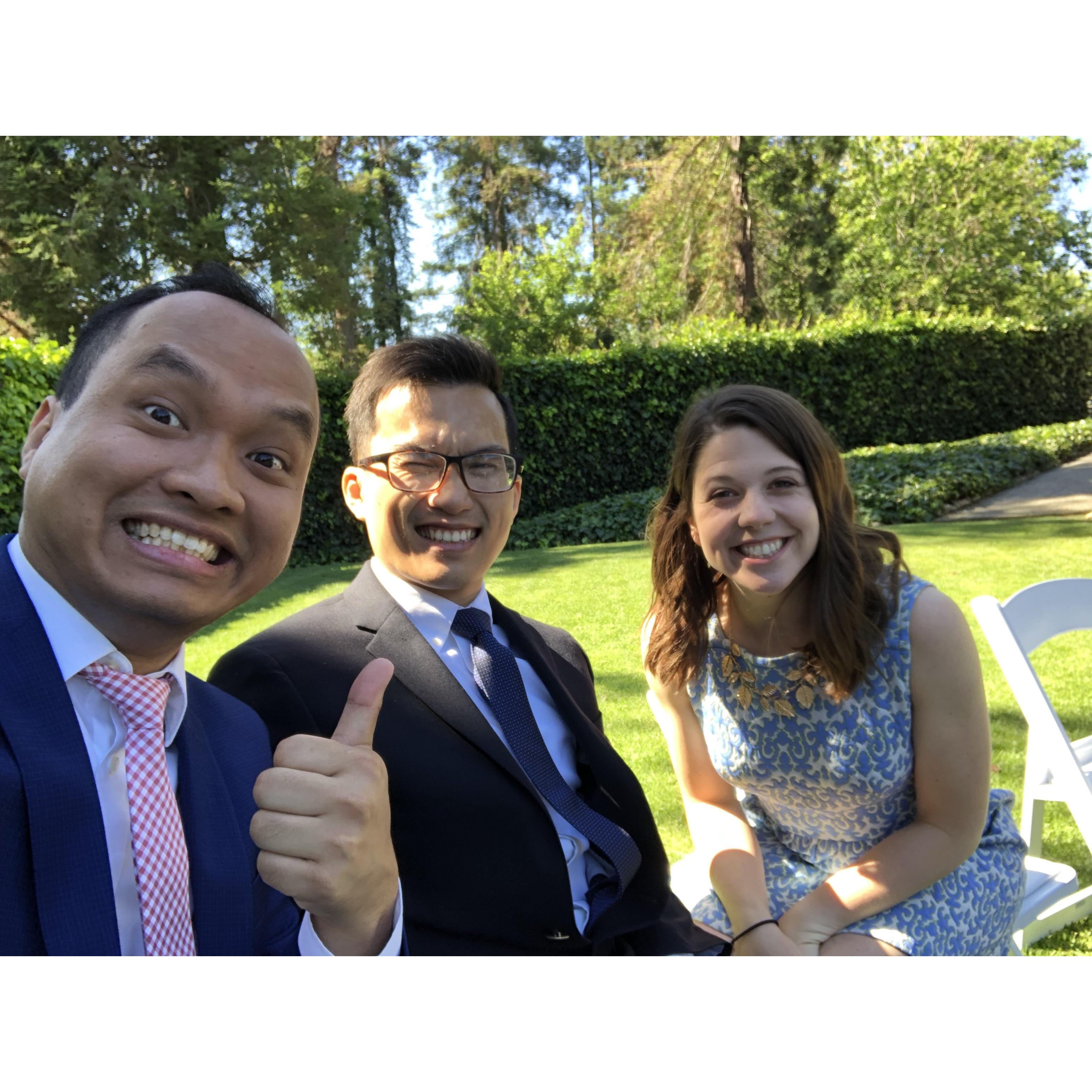 With the #bestman @ Tina's wedding