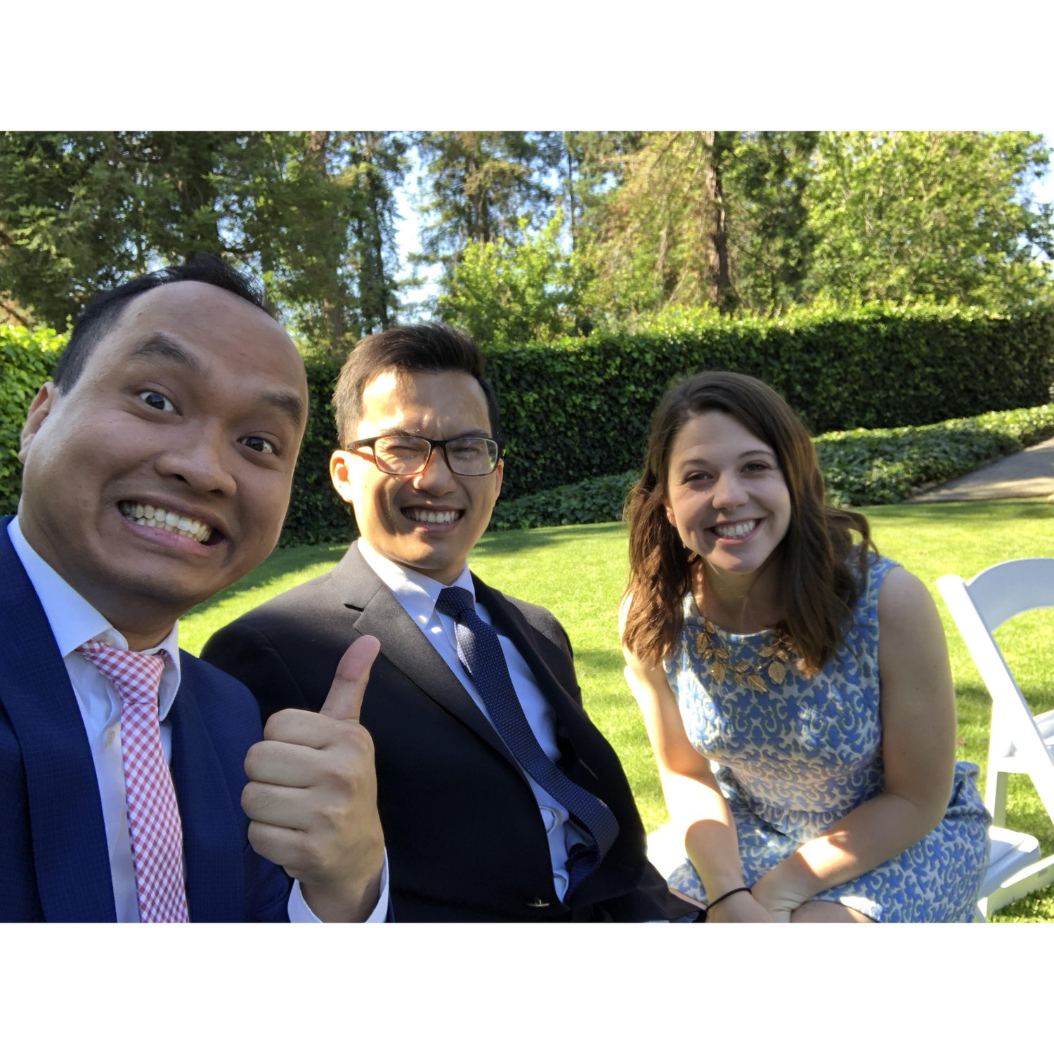 With the #bestman @ Tina's wedding