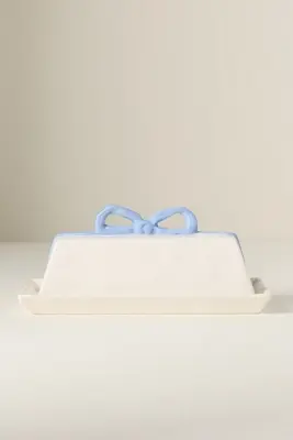 Benedita Bow Ceramic Stoneware Butter Dish