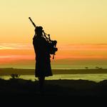 The Bagpiper at Spanish Bay