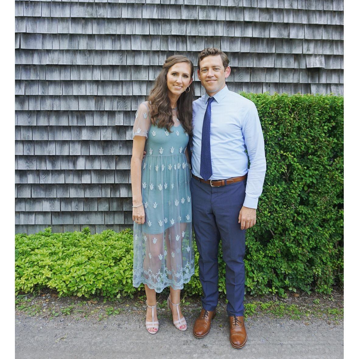 At the wedding of our friends, Laura and David! Maine, June2018.