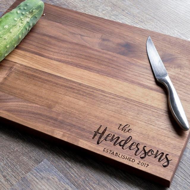 Personalized Cutting Board - Engraved Cutting Board, Custom Cutting Board, Wedding Gift, Housewarming Gift, Anniversary Gift, Engagement