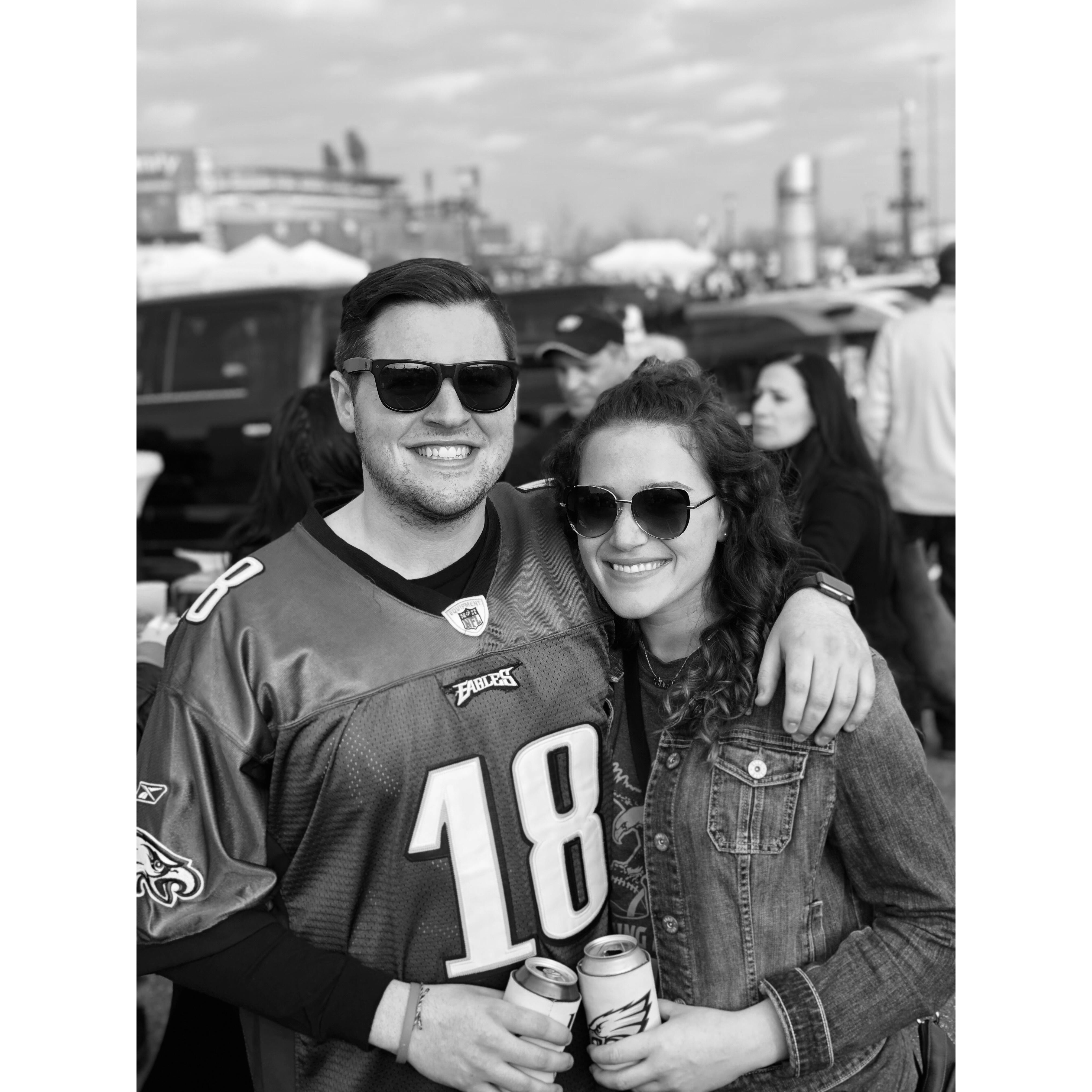 First Eagle's game (the year they won the Super Bowl!)