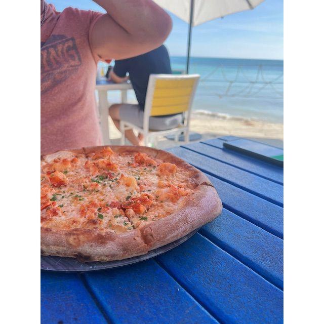 The famous Lobster Pizza